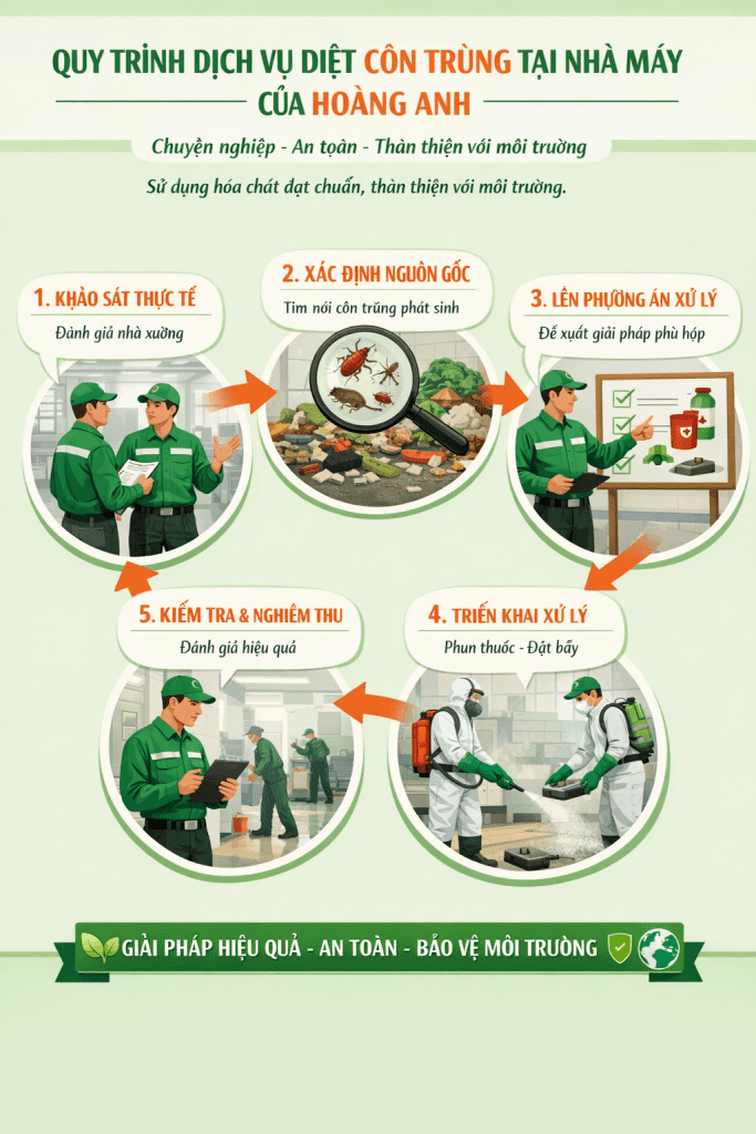 Quy trình diệt côn trùng chuyên nghiệp