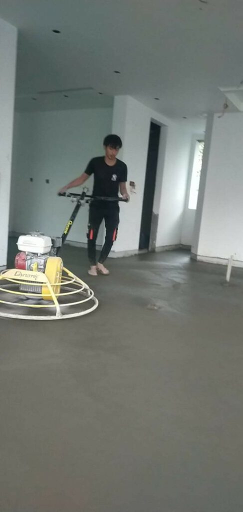 Xoa đánh mặt bê tông khi đổ