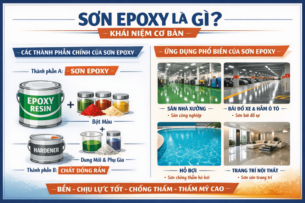 Sơn epoxy và ứng dụng thông dụng