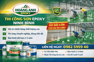 Thi công sơn epoxy Hoàng Anh