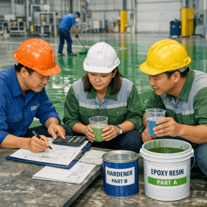 cong nhan dang tính toán lượng sơn epoxy
