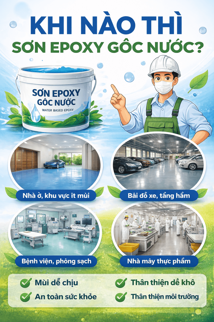 khi nào sơn epoxy gốc nước