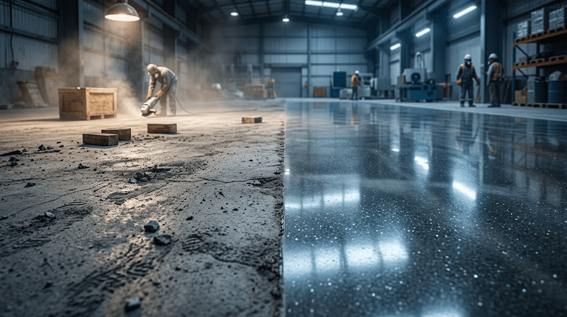 ưu nhược điểm của bê tông mài - Hoàng Anh Nam Định