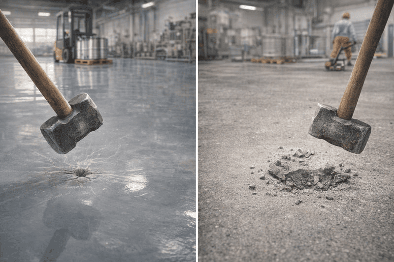 Đặc điểm về độ bền của epoxy và bê tông mài