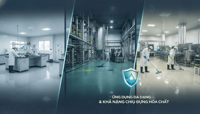 Ứng Dụng Đa Dạng & Khả Năng Chịu Đựng Hóa Chất Của Sơn Epoxy