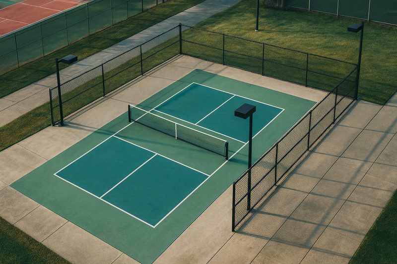 Cần tổng diện tích bao nhiêu để làm 1 sân pickleball hoàn chỉnh?