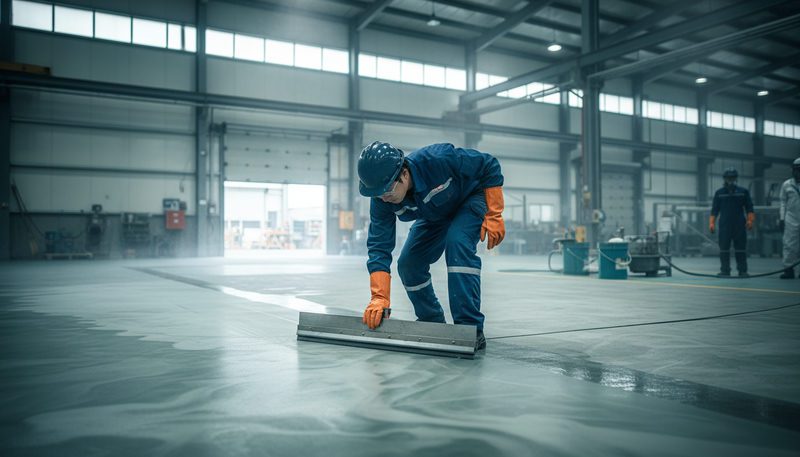 Quy trình thi công sơn epoxy giả bê tông chuẩn kỹ thuật 5 bước