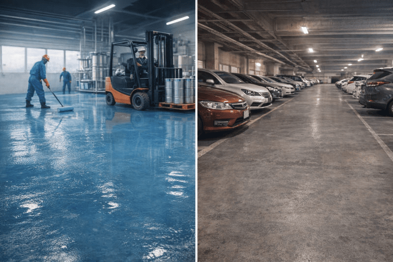 Ứng dụng phù hợp của epoxy và sơn thường trong xây dựng