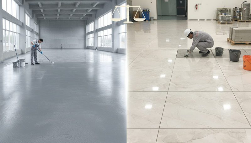 So sánh chi phí: Sơn epoxy hiệu ứng và gạch men cái nào đắt hơn?