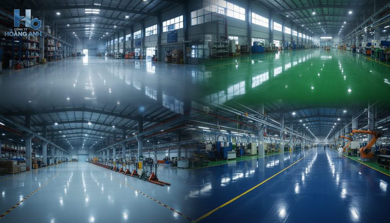 Tại sao nên chọn Công ty Hoàng Anh thi công sàn công nghiệp?