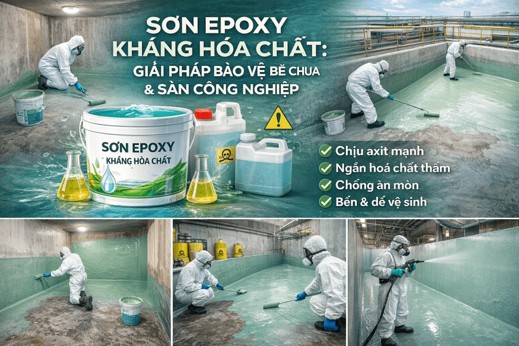 sơn epoxy kháng hoá chất