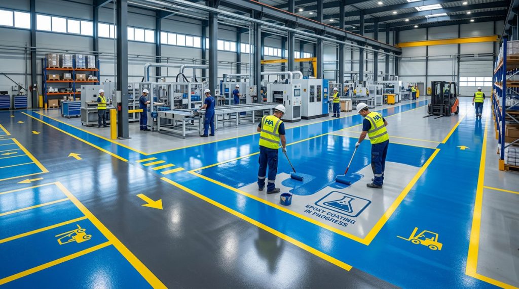 Thi công sơn lăn và sơn tự san 