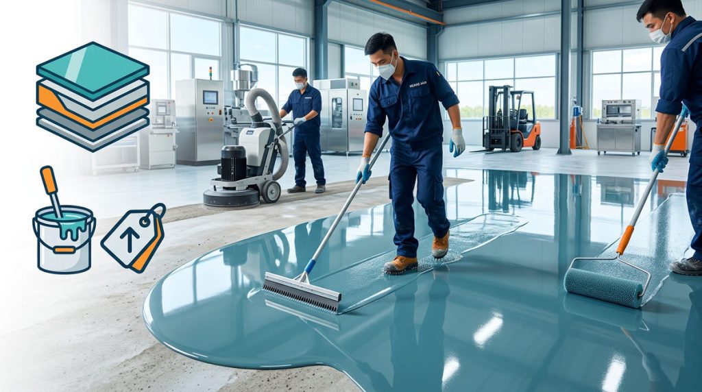 Sơn Epoxy tự san phẳng