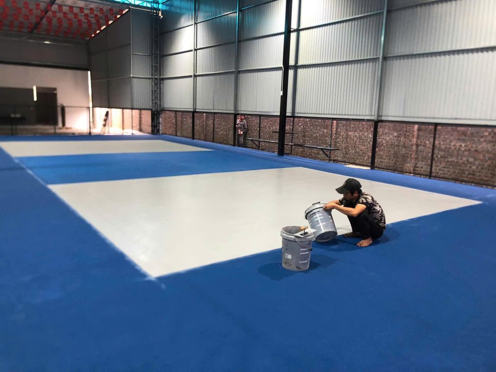 Kiểm tra Thi công sơn pickball hoàn thiện Nam Định