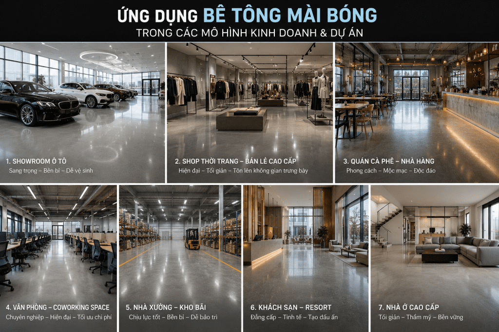 Bê tông mài lộ cát - Hoàng Anh