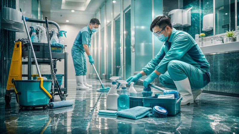 Các Bước Chi Tiết Trong Quy Trình Vệ Sinh Nhà Vệ Sinh Hiện Đại 2025