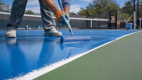 Các lớp sơn bề mặt sân pickleball tiêu chuẩn