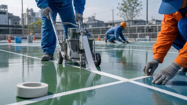 Quy trình thi công sân Pickleball trọn gói từ khảo sát đến bàn giao