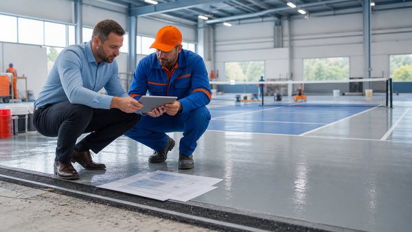 Giá thi công sân có đệm cao su và cát thạch anh phụ thuộc gì?